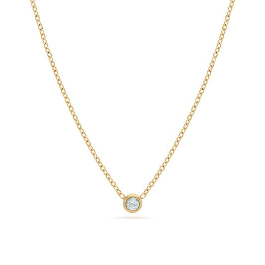 Mini Birthstone Necklace (Gold)