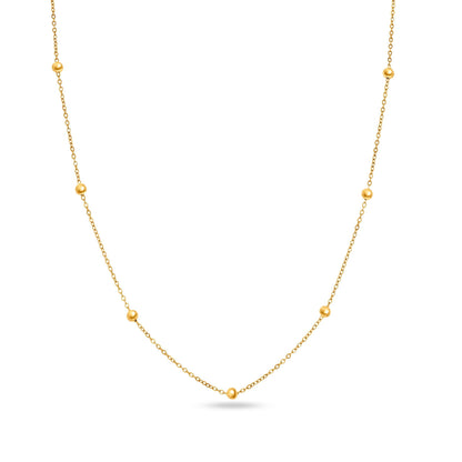 Mini Custom Stamped T-Bar Necklace (Gold)