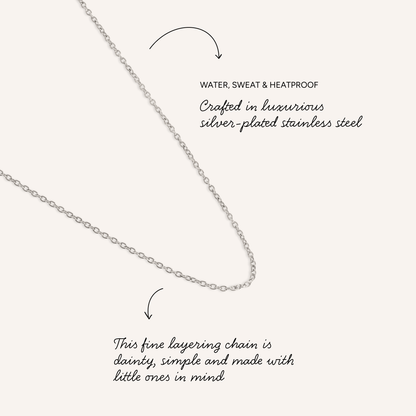 Mini Me Fine Layering Chain (Silver)