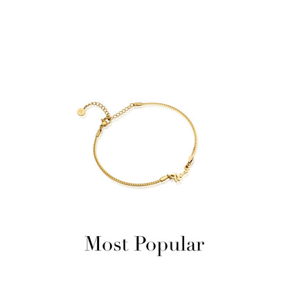 Mini Signature Name Bracelet (Gold)