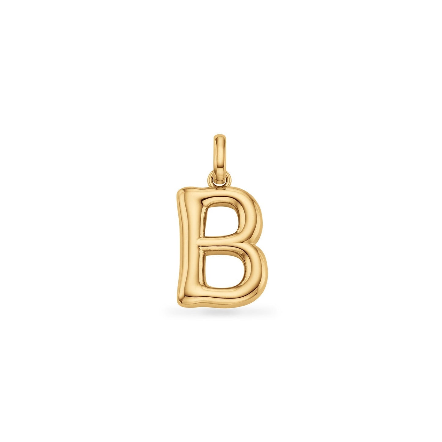 Molten Initial Pendant (Gold)