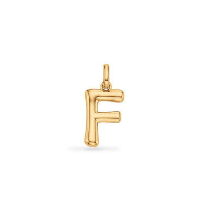 Molten Initial Pendant (Gold)