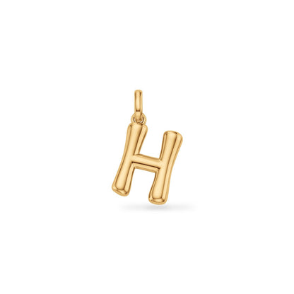 Molten Initial Pendant (Gold)