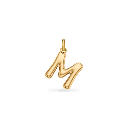 Molten Initial Pendant (Gold)