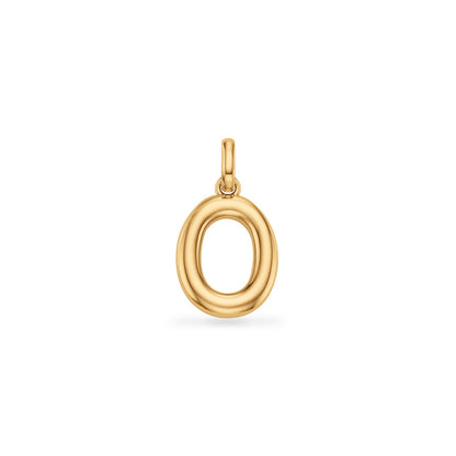 Molten Initial Pendant (Gold)