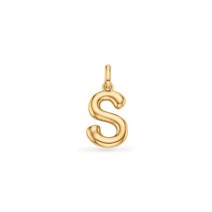 Molten Initial Pendant (Gold)