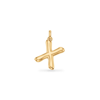 Molten Initial Pendant (Gold)
