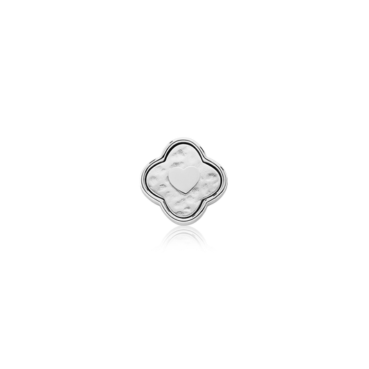 Molten Clover Charms (Silver) - Heart