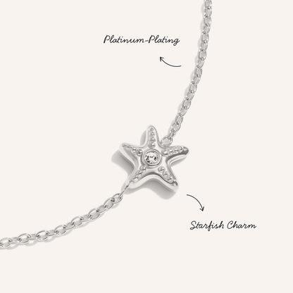Multi Starfish Anklet (Silver)