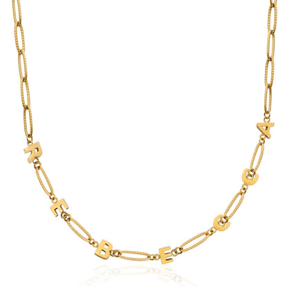 Made Mine Name Necklace - Gold
