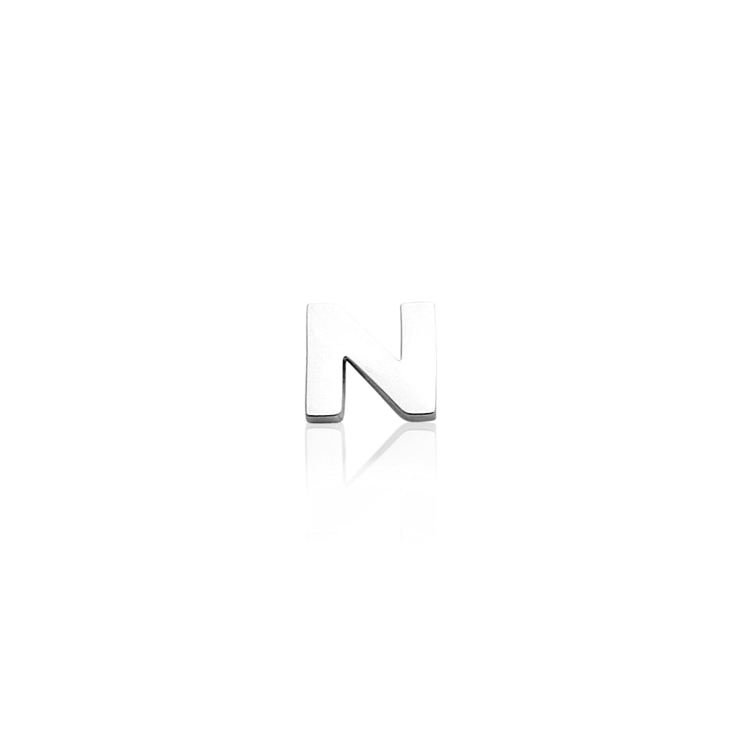 Made Mine Charms - Block Initial Charm (Silver)