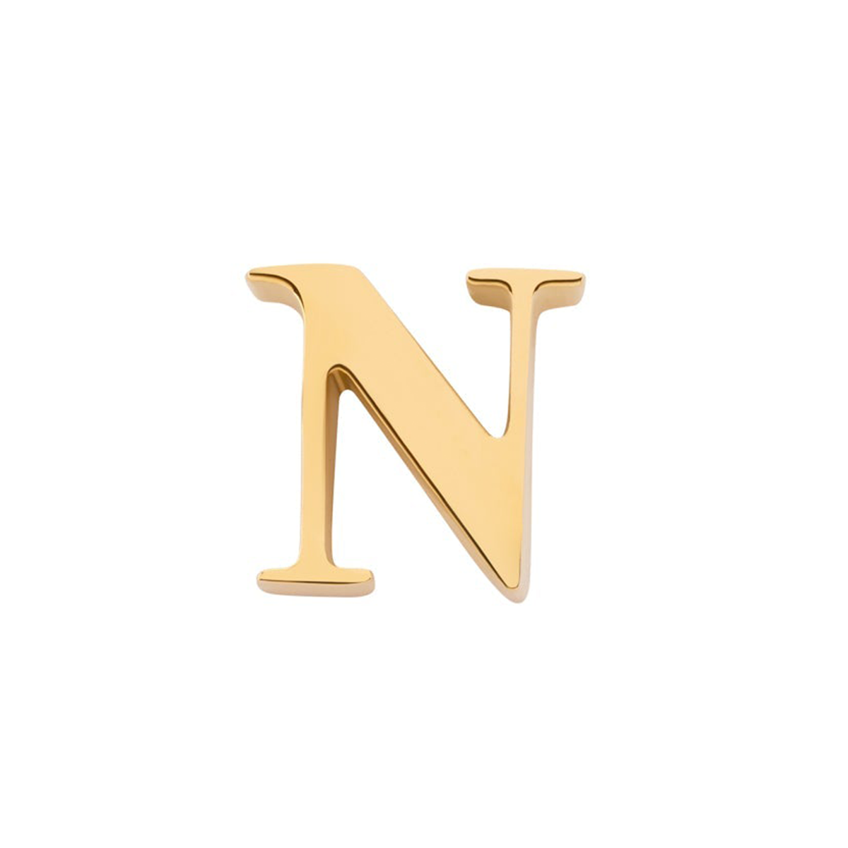 Initial Necklace Charm (Gold)