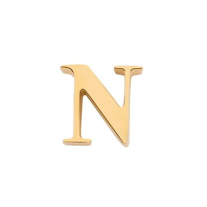 Initial Necklace Charm (Gold)