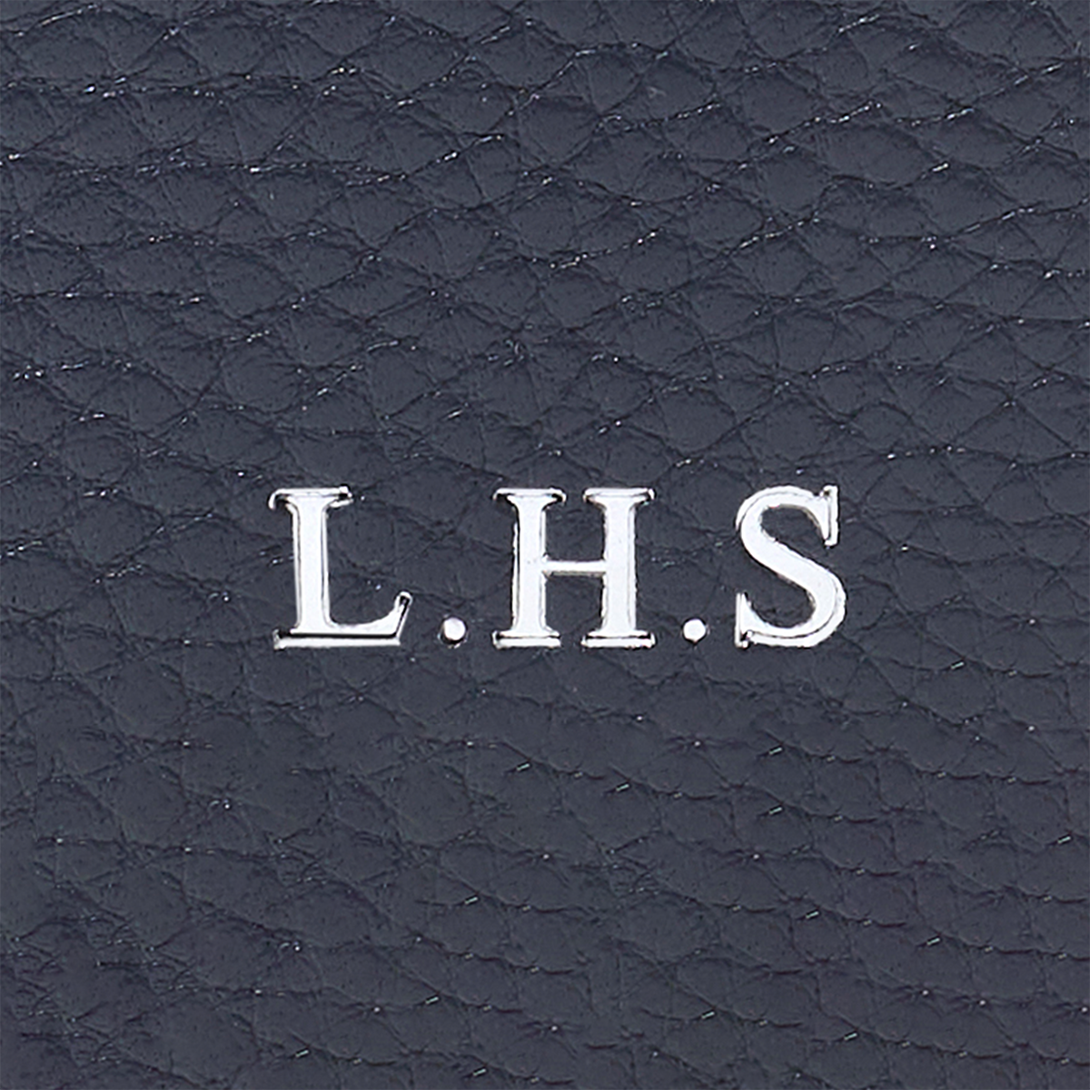 Leather Passport Holder (Navy)