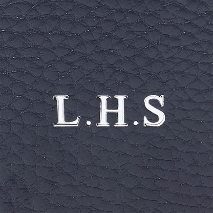 Leather Passport Holder (Navy)