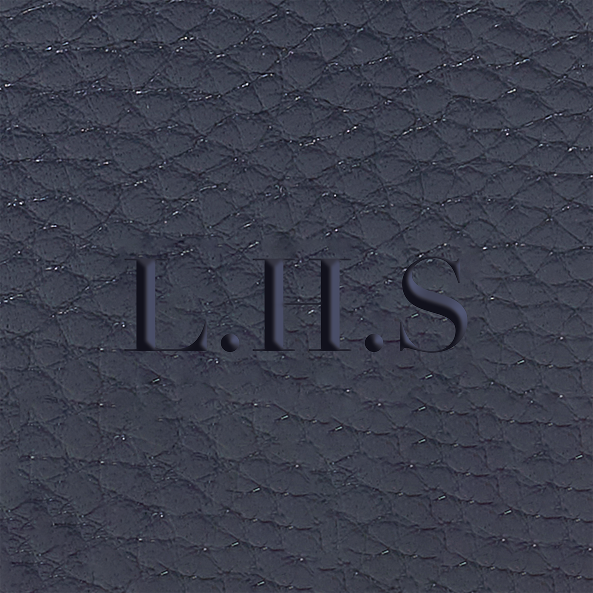 Leather Passport Holder (Navy)