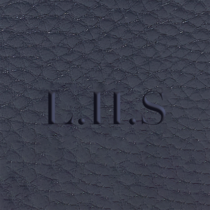 Leather Passport Holder (Navy)