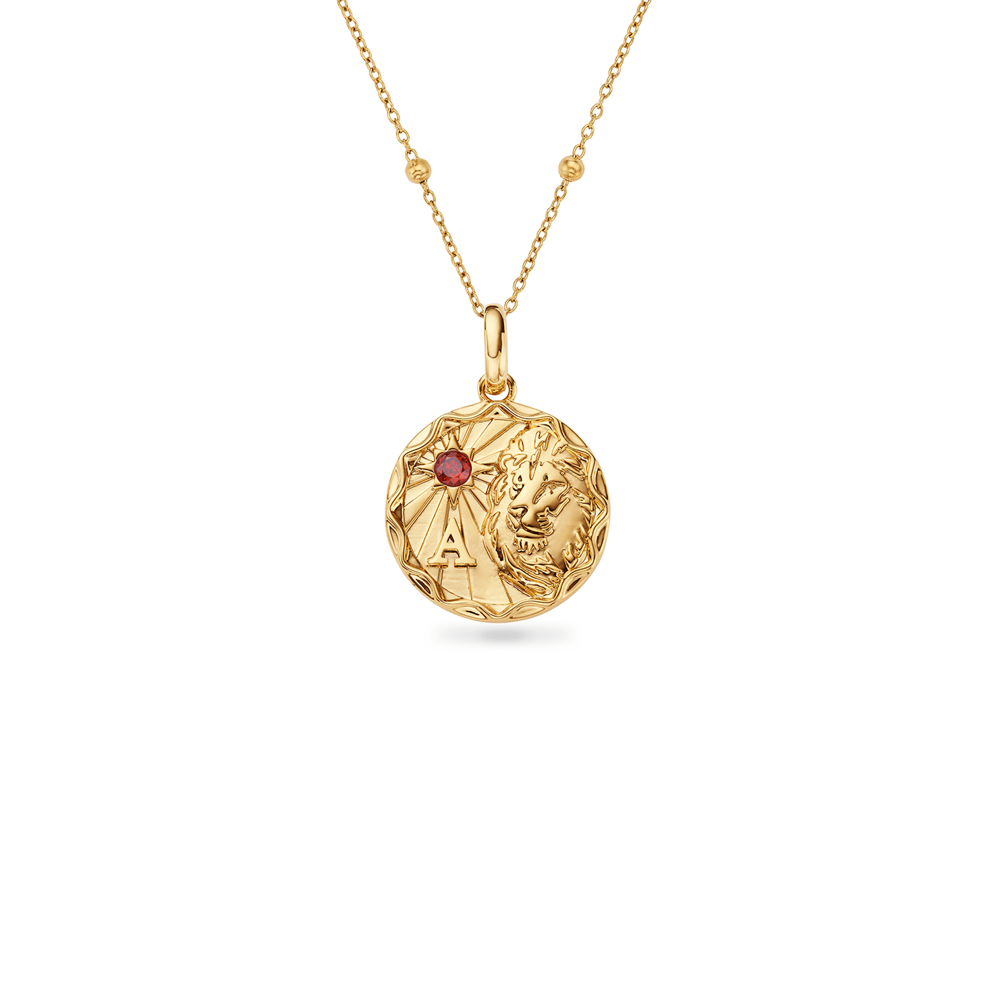 Layering Sphere Chain Necklace (Gold)