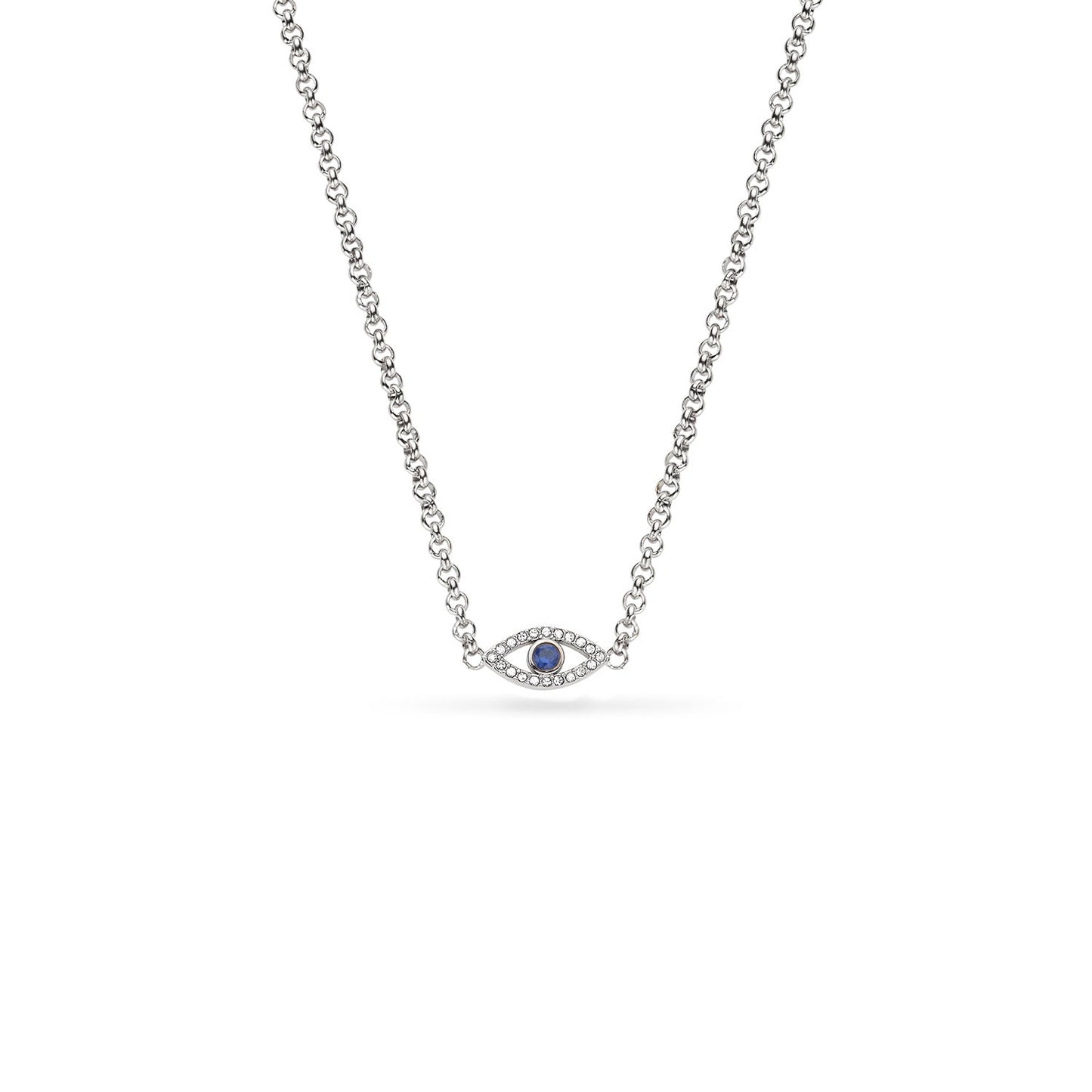 Custom Evil Eye Necklace (Silver)