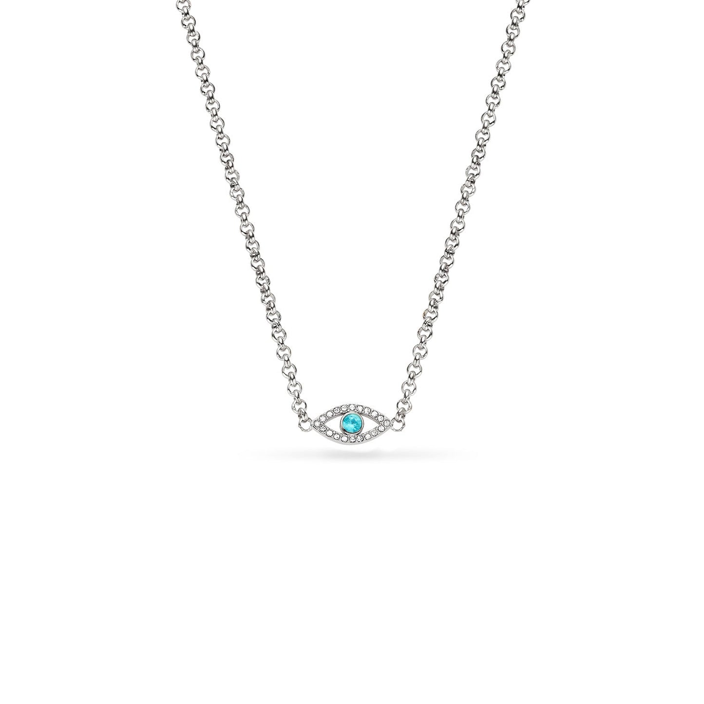 Custom Evil Eye Necklace (Silver)