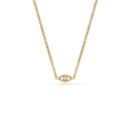 Custom Evil Eye Necklace (Gold)