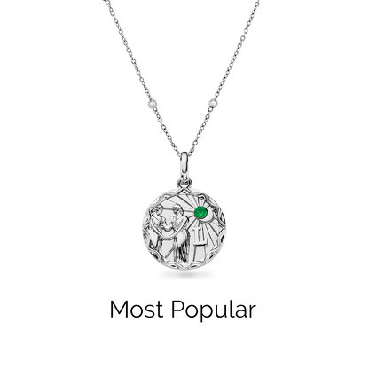 Layering Sphere Chain Necklace (Silver)