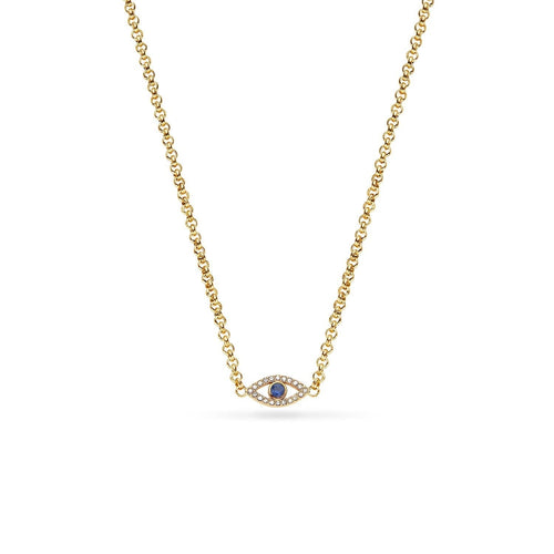 Custom Evil Eye Necklace (Gold)