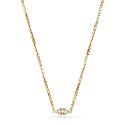 Custom Evil Eye Necklace (Gold)