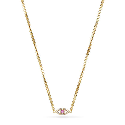 Custom Evil Eye Necklace (Gold)