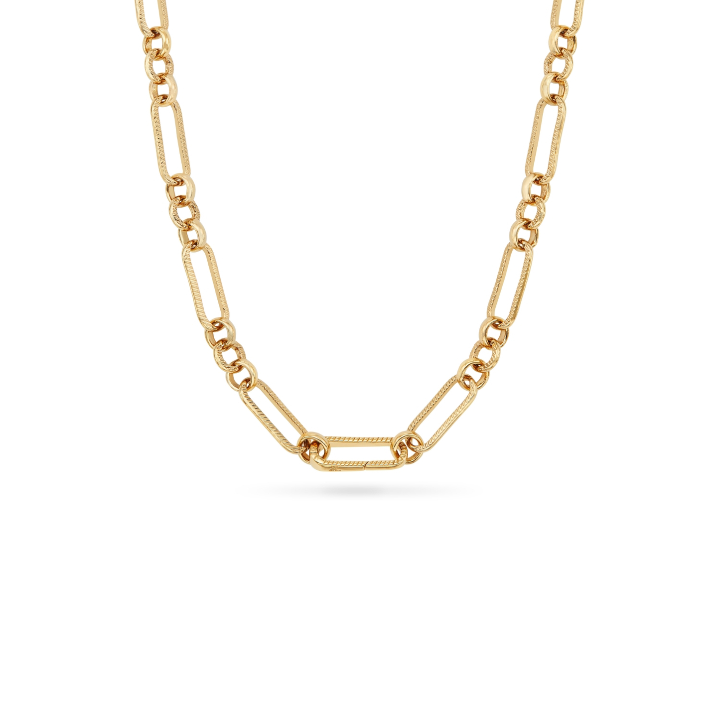 Mother of Pearl Heart Necklace (Gold)