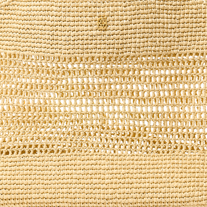 Personalised Raffia Pouch (Natural)