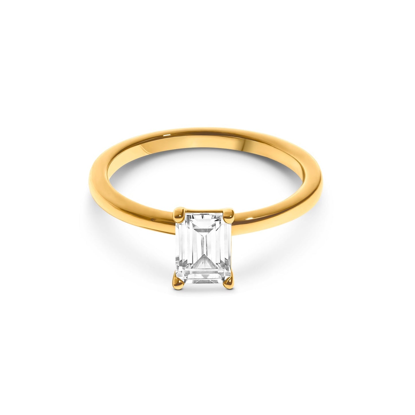 Birthstone Emerald Cut Legacy Ring 1ct (Gold)
