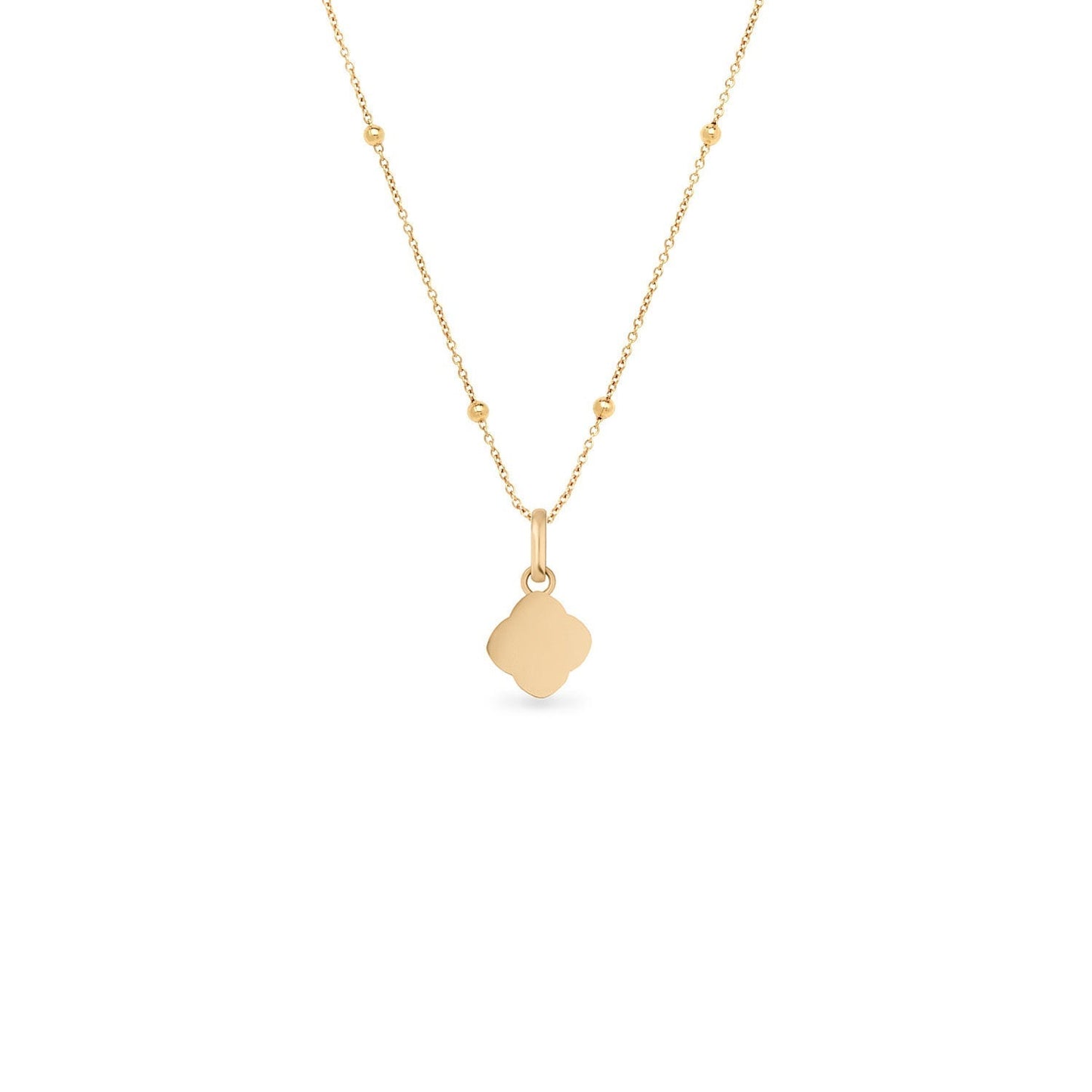 Mother of Pearl Clover Necklace (Gold)