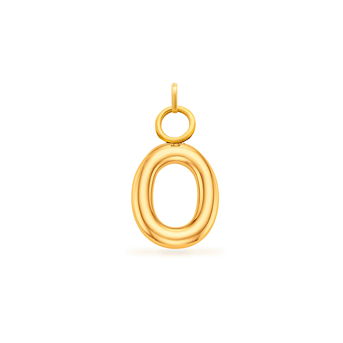 Mini Molten Initial Charm (Gold)