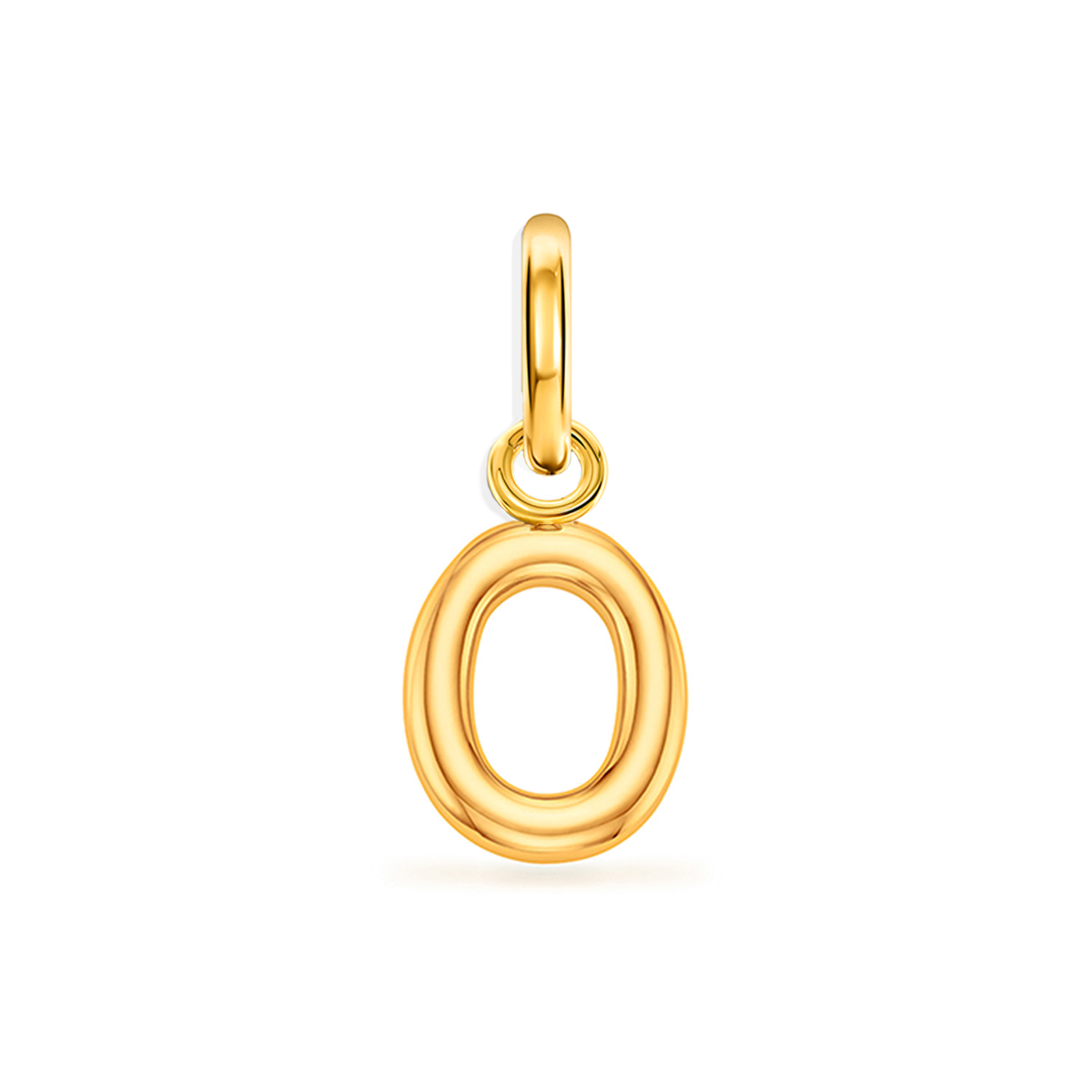 Large Molten Initial Accessories Charm (Gold)
