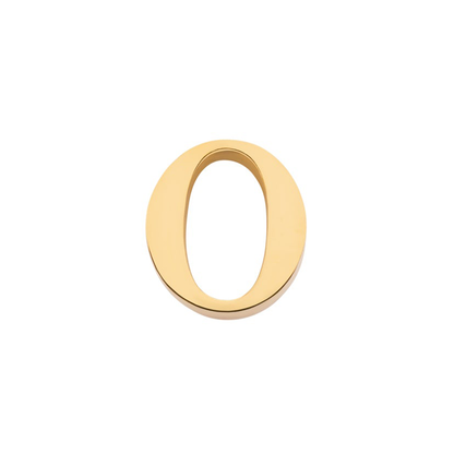 Initial Necklace Charm (Gold)