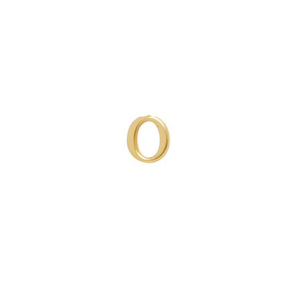 Initial Zip Pull Charm (Gold)