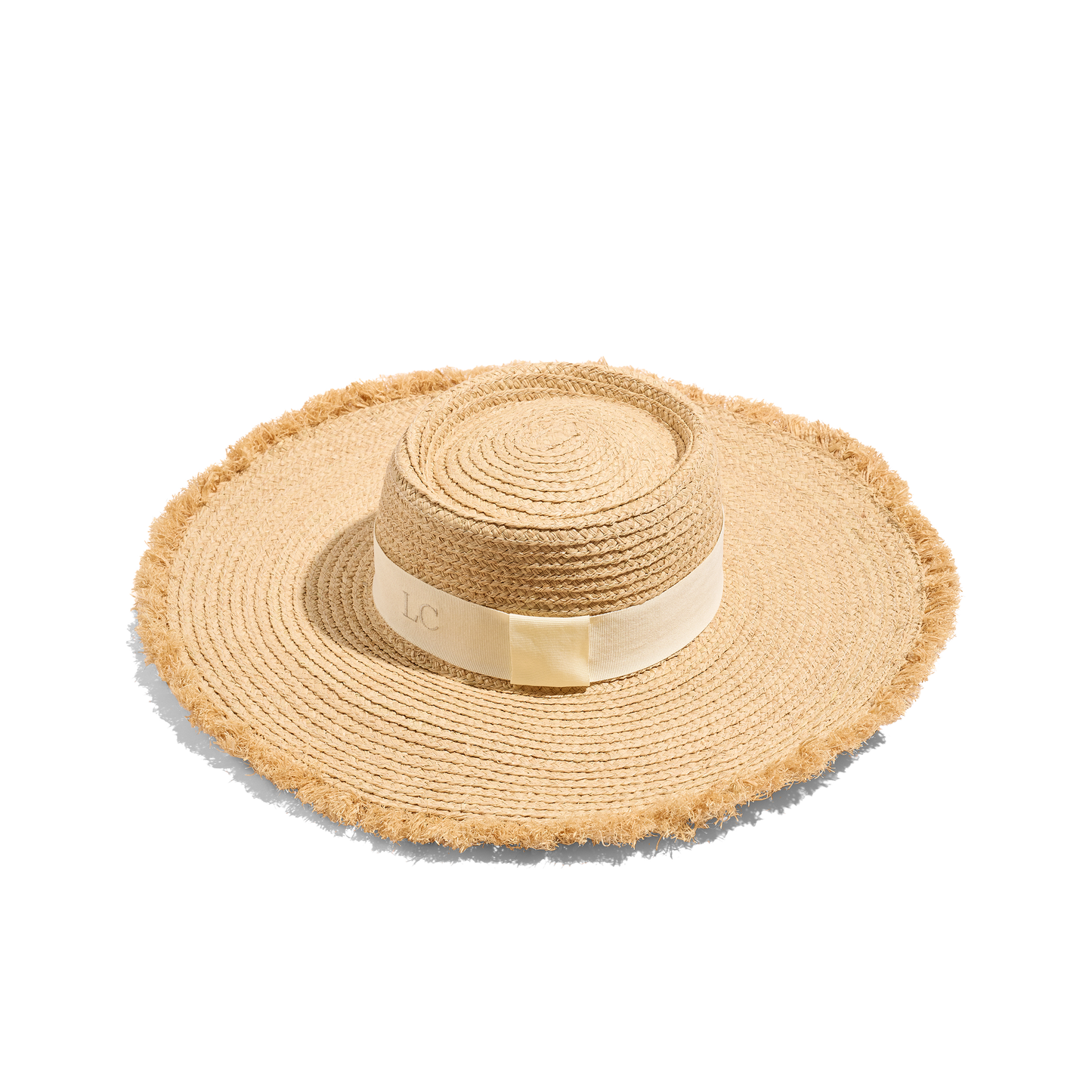 Oversized Frayed Edge Hat (Natural)