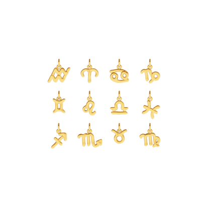 Made Mine Fine Charm - Molten Zodiac (Gold)