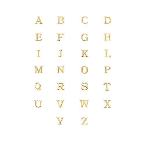 Made Mine Charms - Didot Initial Charm (Gold)