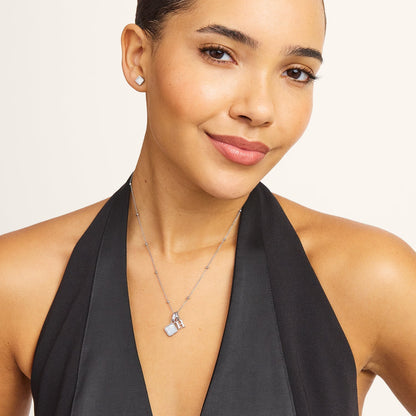 Pearl Clover Necklace (Silver)