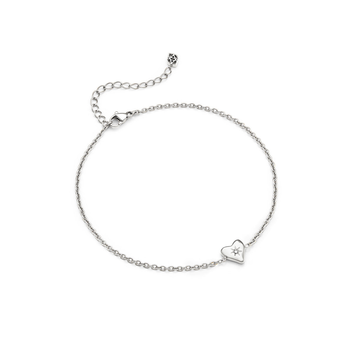 Molten Heart Made Mine Bracelet (Silver)