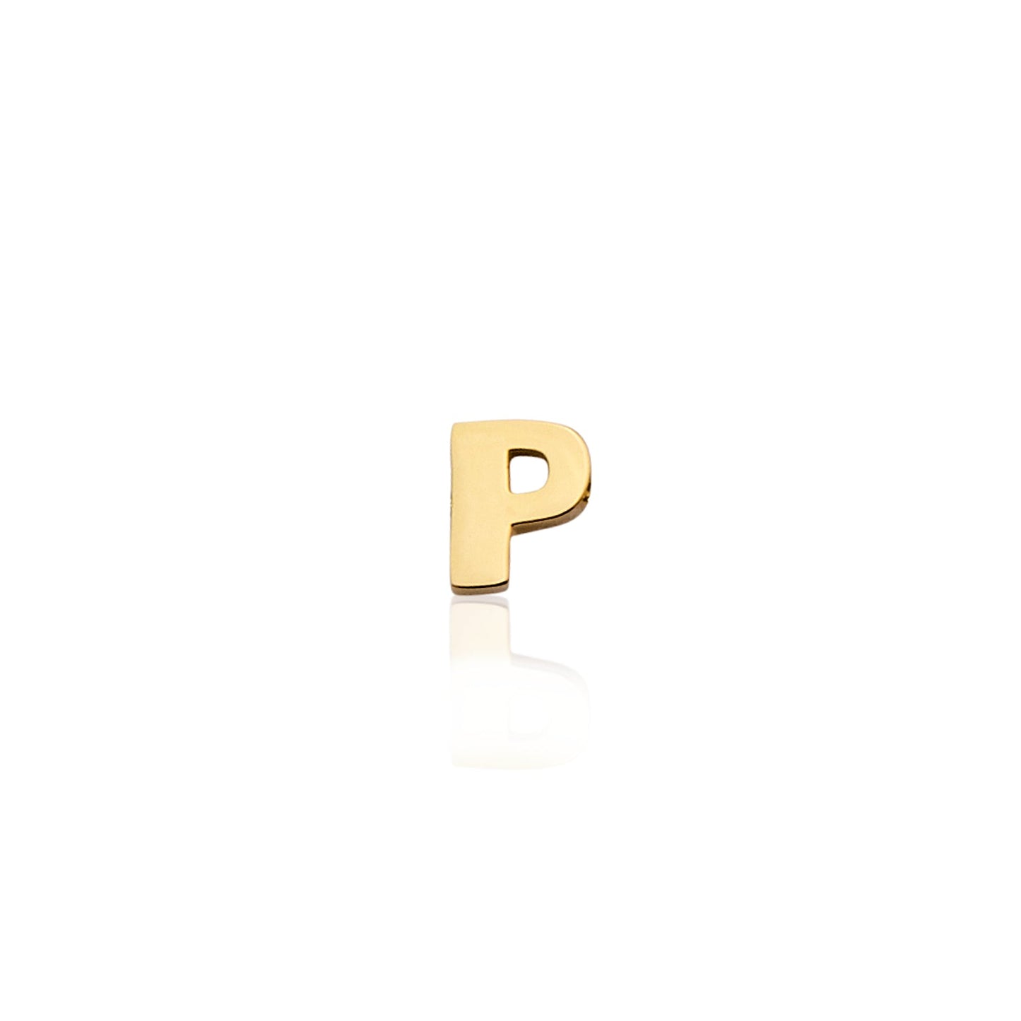 Made Mine Mini Letter Sphere Chain Necklace (Gold)