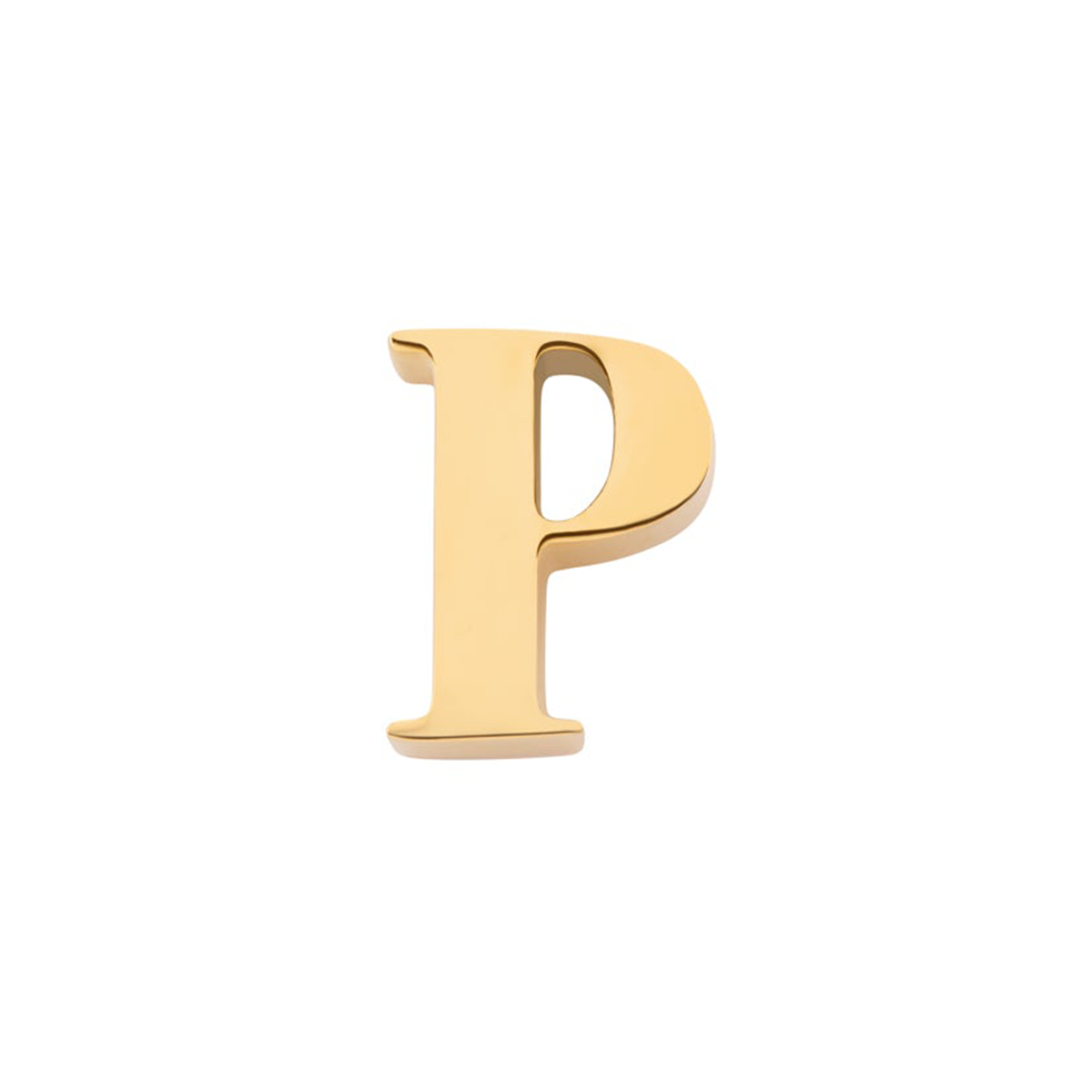 Initial Necklace Charm (Gold)