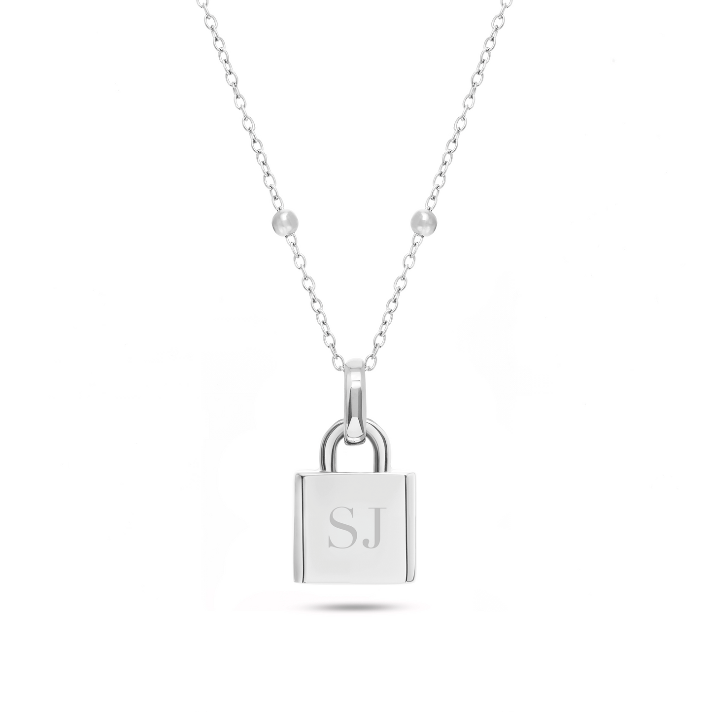 Padlock Necklace (Silver)