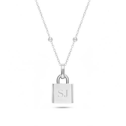 Padlock Necklace (Silver)