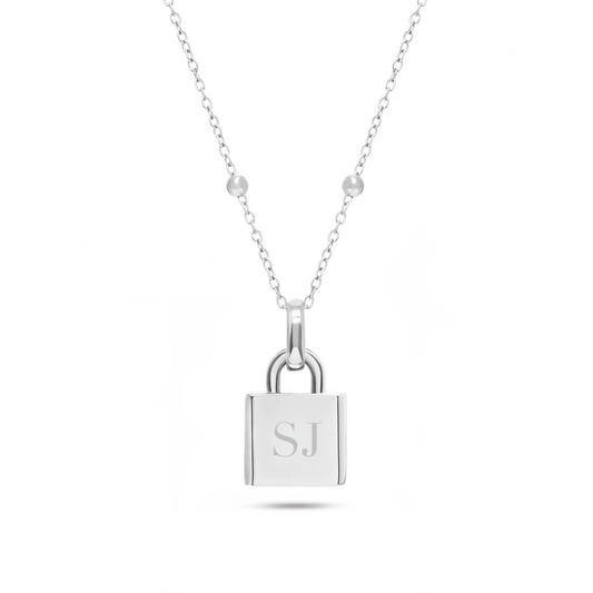 Padlock Necklace (Silver)