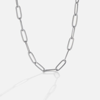 Paperclip Silver Necklace