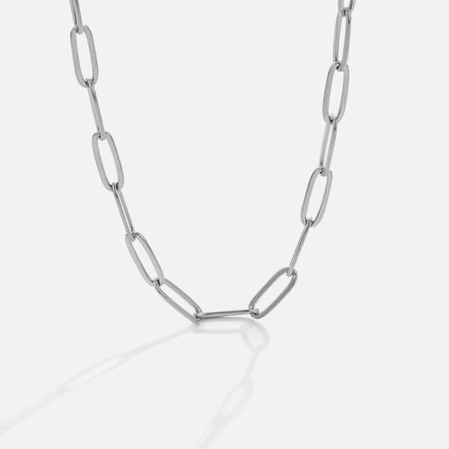 Paperclip Silver Necklace