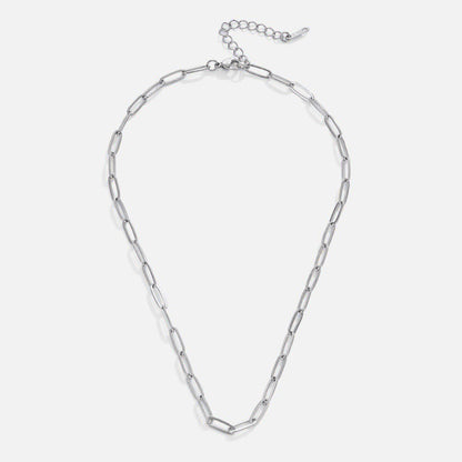 Paperclip Silver Necklace